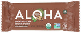 ALOHA Bar Chocolate Chip Ckie Dgh packaging shows a convenient snack for busy days.