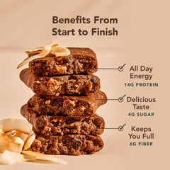 Twelve-bar box shown, ideal for at-home or on-the-go snacking