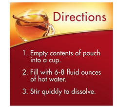 Alpine Spiced Apple Cider powder dispense close-up highlighting quick mix