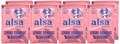Alsa baking powder label highlights 11 g sachets and French origin