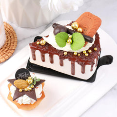 ALSOMTEC Gold Beads decorate cupcakes for a glamorous finish.