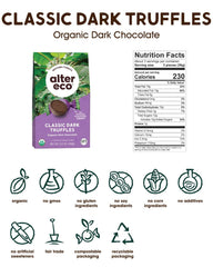 Alter Eco truffles with creamy coconut oil center for a silky bite.