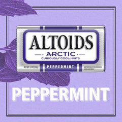 ALTOIDS Arctic Peppermint tin side profile for travel use