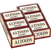 Altoids cinnamon mints tin front view for on-the-go freshness.