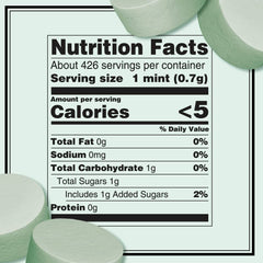 Altoids Spearmint mints tin side shows durable pocket-friendly design.