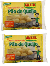 Amafil cheese bread mix bag two-pack shown for convenient pantry storage and quick snacks.