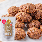 AMAGURA Japanese Amazake Oatmeal Cookies packshot highlighting gluten-free indulgence and convenient snack