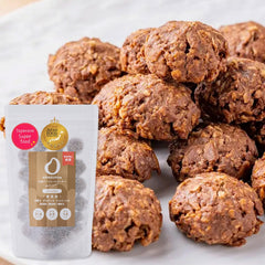 AMAGURA Japanese Amazake Oatmeal Cookies packshot highlighting gluten-free indulgence and convenient snack