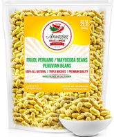Amazing Chiles & Spices canary beans bag front — premium dried Peruvian beans for soups and stews.