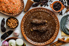 Amazing Chiles & Spices Guajillo Powder pour-over-tortilla shot adds flavorful enchiladas.