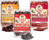 Amazing Chiles and Spices ancho chile dried for rich mole and flavorful sauces.