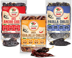 Amazing Chiles & Spices ancho chiles bundle for rich, smoky salsas and moles.