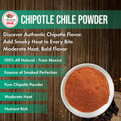 Amazing Chiles & Spices chipotle powder smoked aroma enhances grilled meats.