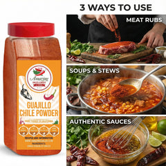 Ground texture of Amazing Chiles & Spices Guajillo Powder