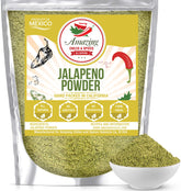 Amazing Chiles & Spices Jalapeno powder bottle adds fruity heat to chili