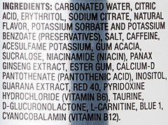 Solimo Red Energy Drink vegan formula with B vitamins and botanicals.
