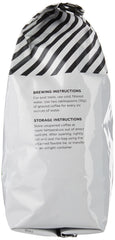 Amazon Fresh Colombia ground coffee brewed into a steaming cup
