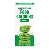 Amazon Fresh Happy Belly Green Food Coloring bottle used for vibrant egg dyeing at home