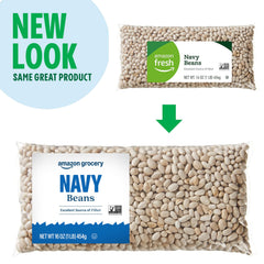 Amazon Fresh Navy Beans in a serving bowl, perfect for comforting lunches and family dinners.