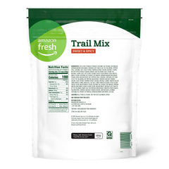 Opened Amazon Fresh Sweet & Spicy Trail Mix bag for sharing and on-the-go nibbling