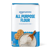 Amazon Grocery All Purpose Flour 5lb front view, ideal for everyday baking.