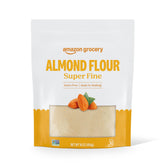 Amazon Grocery almond flour 16oz bag close-up, gluten-free baking essential.