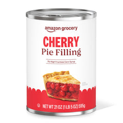 Amazon Grocery Cherry Pie Filling 21oz can, perfect for quick desserts.