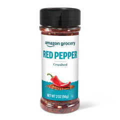 Amazon Grocery crushed red pepper bottle showing vibrant flakes for flavorful meals