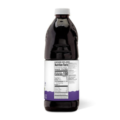 Amazon Grocery grape juice bottle pour shows a smooth, easy pour for any occasion.