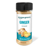 Amazon Grocery ground ginger bottle on pantry shelf for cooking flavor