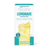 Amazon Grocery Lemonade Drink Mix box front — convenient packaging for home use.