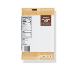 Amazon Grocery light brown sugar closeup shows granules ideal for baking and measuring.