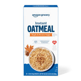 Amazon Grocery Maple and Brown Sugar instant oatmeal packets ready to serve breakfast