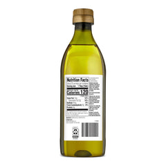 Amazon Grocery olive oil being poured, ideal for sautéing and roasting.