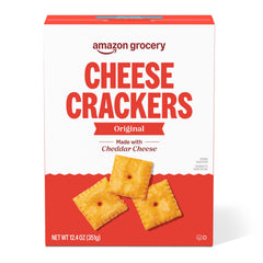 Amazon Grocery Original Cheese Crackers box front – perfect quick snack