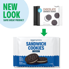 Serving plate arrangement suggests a quick dessert with Amazon Grocery cookies.