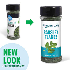 Parsley Flakes sprinkled on eggs from Amazon Grocery