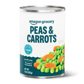 Amazon Grocery canned peas and carrots 15oz can, perfect for quick weeknight meals