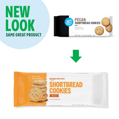 Serving suggestion with cookie and glass of milk on a clean table