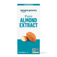 Amazon Grocery Pure Almond Extract bottle boosts flavor in cookies and cakes