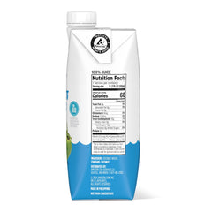 Amazon Grocery Pure Coconut Water bottle close-up showing no added sugar