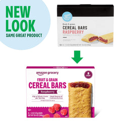 Amazon Grocery Raspberry bar packaging shot for pantry-ready snack.