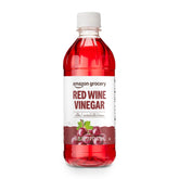 Amazon Grocery Red Wine Vinegar bottle ideal for tangy dressings and marinades.