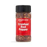 Amazon Saver Crushed Red Pepper jar with vibrant flakes, ideal for pizza and pasta.