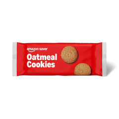 Amazon Saver dunking oatmeal cookies box front, convenient snack option.