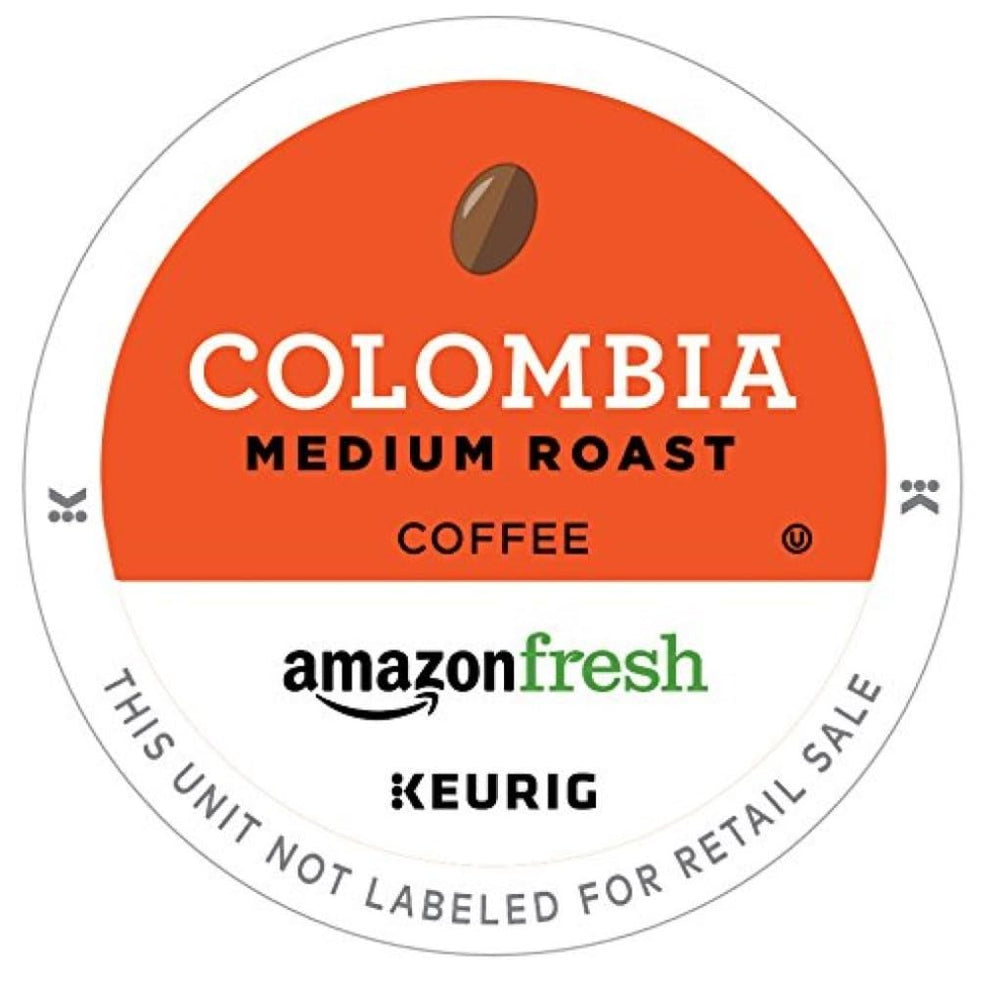 AmazonFresh Colombia medium roast K-Cup pod for a quick, balanced cup.