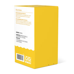 Chamomile tea cup steeping with Amazon Grocery branding