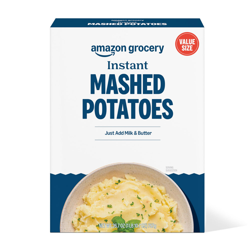 Amazon Grocery Instant Mashed Potatoes box front for quick weeknight meals