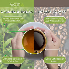 Amazonian Treasure Guayusa tea box closeup showcases premium packaging design.