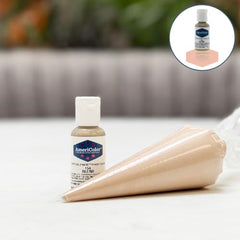 AmeriColor Blush Soft Gel Paste with flip-top cap allows clean and quick color dispensing.